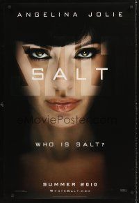 8h602 SALT teaser DS 1sh '10 portrait of sexy Angelina Jolie, Liev Schreiber!