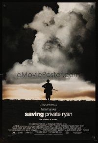 8h605 SAVING PRIVATE RYAN int'l DS 1sh '98 Steven Spielberg, World War II, the mission is a man!