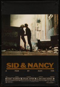 8h634 SID & NANCY 1sh '86 Gary Oldman & Chloe Webb, punk rock classic directed by Alex Cox!