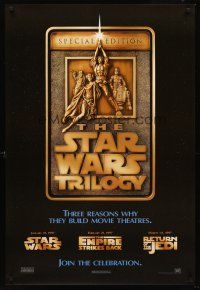 8h674 STAR WARS TRILOGY style F 1sh '97 George Lucas, Empire Strikes Back, Return of the Jedi