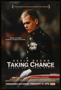 8h692 TAKING CHANCE TV 1sh '09 cool image of Kevin Bacon in uniform!