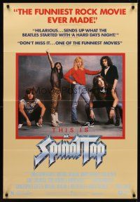 8h708 THIS IS SPINAL TAP 1sh '84 Rob Reiner heavy metal rock & roll cult classic!