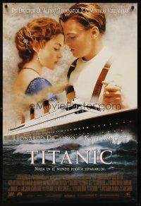 8h715 TITANIC Spanish/U.S. style B DS 1sh '97 directed by James Cameron, collide with destiny!