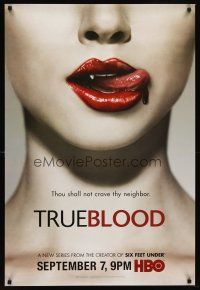 8h731 TRUE BLOOD TV 1sh '08 season 1, Alan Ball's HBO hit vampire series!