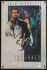 8h741 TWO JAKES int'l 1sh '90 exceptional art of smoking Jack Nicholson by Rodriguez!