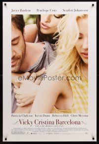 8h754 VICKY CRISTINA BARCELONA advance DS 1sh '08 Woody Allen, Penelope Cruz, Scarlett Johansson