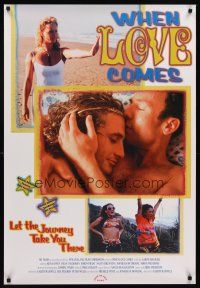 8h775 WHEN LOVE COMES ALONG 1sh '98 Rena Owen, Dean O'Gorman, romantic images!