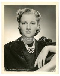 8j037 ANN MORRISS 8x10 still '30s cool portrait of the pretty actress in pearls!