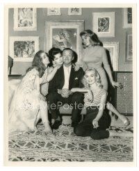 8j046 ASK ANY GIRL 8x10 still '59 David Niven surrounded by four super-sexy women!