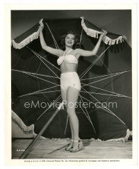 8j057 BARBARA BATES 8x10 still '45 cool full-length image in skimpy two-piece swimsuit