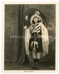 8j080 BETTY BOYD 8x10 key book still '20s full-length wearing really wild outfit with shawl!