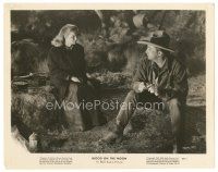 8j100 BLOOD ON THE MOON 8x10 still '49 Robert Mitchum & Barbara Bel Geddes outdoors!