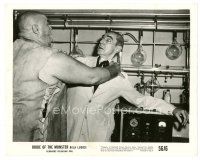 8j121 BRIDE OF THE MONSTER 8x10 still '56 Ed Wood, Tor Johnson attacking Bela Lugosi in lab!
