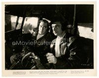 8j141 CALCUTTA 8x10 still '46 pilots Alan Ladd & William Bendix in aircraft!