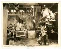 8j177 CLEOPATRA candid 8x10 still '34 Cecil B. DeMille directs Claudette Colbert on set!