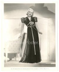 8j180 COLLEGE SWING 8x10 still '38 wonderful full-length image of Betty Grable in black gown!
