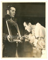 8j190 CONQUEST 7.75x9.75 still '37 Charles Boyer as Napoleon shaves at ornate mirror!
