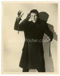 8j210 CURSE OF FRANKENSTEIN 8x10 still '57 best close up of Christopher Lee as the monster!