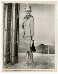 8j262 DORIS DAY 8x10.25 still '60 wardrobe test shot in cool outfit & hat from Midnight Lace!