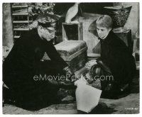 8j310 FAHRENHEIT 451 8x9.75 still '67 Truffaut, Werner assists Julie Christie in destroying papers!