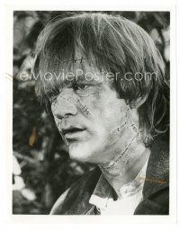 8j342 FRANKENSTEIN TV 7.25x9 still '73 great close up of Bo Svenson as the monster with scars!
