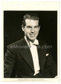 8j352 FRED MACMURRAY 8x11 key book still '35 close up smiling in white tie & tuxedo!