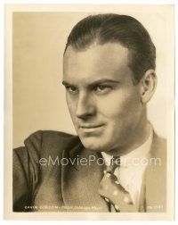 8j363 GAVIN GORDON 8x10 still '30s intense head & shoulders portrait wearing suit & tie!