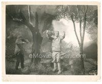 8j376 GHOST OF FRANKENSTEIN 8x10 still R48 Lugosi stands by monster Lon Chaney between two trees!