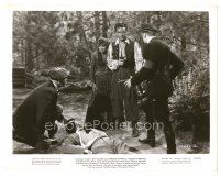 8j388 GOLDEN EARRINGS 8x10 still '47 gypsy Marlene Dietrich by Ray Milland with gun on Nazi!
