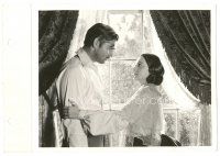8j391 GONE WITH THE WIND 8x11.5 key book still '39 close up of Clark Gable & Olivia De Havilland!