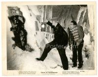 8j442 HOUSE OF FRANKENSTEIN 8x10 still '44 Boris Karloff & J. Carroll Naish find monster in ice!