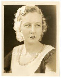 8j531 KAY JOHNSON 8x10 still '30s great head & shoulders portrait of the pretty actress!