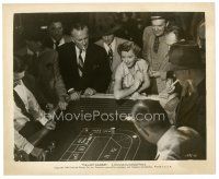 8j557 LADY GAMBLES 8x10 still '49 Barbara Stanwyck loves the thrill of gambling at craps!