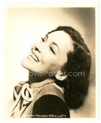 8j573 LET US LIVE deluxe 8x10 still '38 smiling portrait of Maureen O'Sullivan by Whitey Schafer!