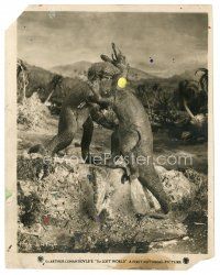 8j599 LOST WORLD 8x10 still '25 incredible special effects image of dinosaurs battling!