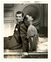 8j602 LOVE ON THE RUN 8x10 still '36 Clark Gable & Joan Crawford back-to-back on desk!