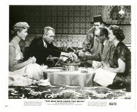 8j619 MAN WHO KNEW TOO MUCH 8x10 still R63 directed by Alfred Hitchcock, James Stewart & Doris Day!