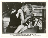8j725 ONLY TWO CAN PLAY 8x10 still '62 close up of Peter Sellers kissing Mai Zetterling in car!