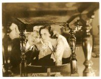 8j728 PAID 7.25x9.5 still '30 young sexy Joan Crawford hiding under table with Kent Douglas!