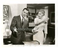 8j745 PILLOW TALK 8x10 still '59 cool image of pretty Doris Day slapping Tony Randall!