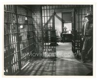 8j776 REPRISAL 8x10 still '56 cool test photo of sheriff standing by office & jail interior!