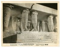 8j823 SAMSON & DELILAH 8x10 still R59 most classic image of Victor Mature destroying temple!