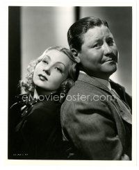 8j882 SUPER-SLEUTH 8x10 still '37 image of detective Jack Oakie & sexy Ann Sothern back to back!
