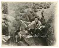 8j908 TEXAN deluxe 8x10 still '20 great image of tough cowboy Tom Mix in silent western!