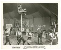 8j936 TRIGGER JR. 8x10 still '50 cowbowy Roy Rogers watches daring circus act!