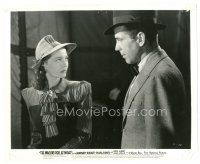 8j964 WAGONS ROLL AT NIGHT 8x10 still '41 Humphrey Bogart & Sylvia Sidney stare at each other!
