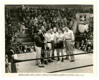 8j978 WHEN'S YOUR BIRTHDAY 8x10 still '37 wacky boxer Joe E Brown in ring in staredown!
