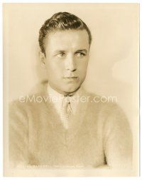 8j985 WILLIAM BAKEWELL 8x10 still '30s head & shoulders portrait wearing great sweater & tie!