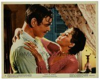 8j056 BAND OF ANGELS color 8x10 still #8 '57 Clark Gable & beautiful slave mistress Yvonne De Carlo!