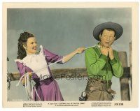 8j213 CURTAIN CALL AT CACTUS CREEK color 8x10 still '50 pretty Gale Storm ropes Donald O'Connor!